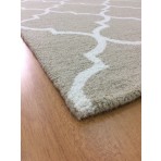 Handmade Wool Modern Beige/ Ivory 5' x 8' lt1505 Area Rug