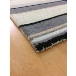 Handmade Wool Modern Ivory/ Gray 5' x 8' lt1518 Area Rug