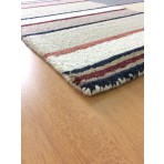 Handmade Wool Modern Gray/ Ivory 5' x 8' lt1526 Area Rug