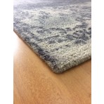 Handmade Wool Floral Gray/ Ivory 5' x 8' lt1527 Area Rug