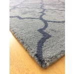 Handmade Wool Modern Gray 5' x 8' lt1531 Area Rug
