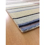 Handmade Wool Modern Ivory/ Gray 5' x 8' lt1557 Area Rug