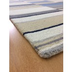 Handmade Wool Modern Ivory/ Gray 5' x 8' lt1575 Area Rug