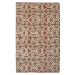 Modern Marvel Ikat Adeline Wool Rug Rust - Ivory - 3' x 5'