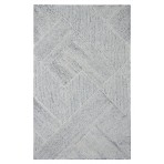 Modern Marvel Lines Wool Rug 2101-A Ivory - Black - 9' x 12'