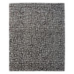 Modern Classic Hand Knotted Brock Wool Rug Brown - Ivory - 8' x 10'