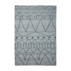 Modern Classic Hand Knotted Shag Olivia Wool Rug Gray - Dark Gray - 4' x 6'