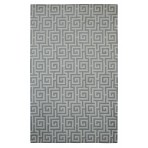 Modern Marvel Greek Key Slate Gray Rug 5' x 8'