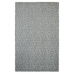 Modern Marvel Greek Key Slate Gray Rug 5' x 8'