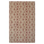 Modern Marvel Adeline Ikat Pantone Marsala Rust Rug 5' x 8'