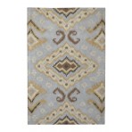 Modern Marvel Bosworth Ikat Gray Rug 5' x 8'