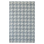 Modern Marvel majestic houndstooth Gray Rug 5' x 8'