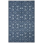 Modern Marvel 1085-D Tile Navy Blue Rug 5' x 8'