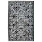 Modern Marvel Tile 1099-A Blue Ivory Rug 5' x 8'