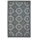 Modern Marvel Tile 1099-A Blue Ivory Rug 5' x 8'