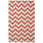 Moroccan Cheveron Orange Rug 5' x 8'