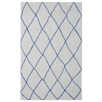 Moroccan Shag Trellis 2086 Blue Ivory Rug 5' x 8'