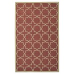 Moroccan Trellis Cecil Pantone Marsala Rust Paprika Rug 5' x 8'