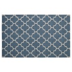 Moroccan Trellis Dark Blue Rug 5' x 8'