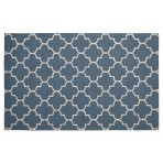 Moroccan Trellis Dark Blue Rug 5' x 8'