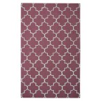 Moroccan Trellis Maroon Rug 5' x 8'