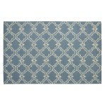 Moroccan Trellis Scroll Tile Dark Gray Rug 5' x 8'