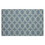 Moroccan Trellis Scroll Tile Dark Gray Rug 5' x 8'