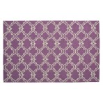 Moroccan Trellis Scroll Tile Radiant Orchid Purple Rug 5' x 8'