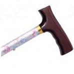 Adjustable Travel Folding Cane With Fritz Handle - Flower Garden