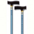 Straight Adjustable Aluminum Cane With Fritz Handle US Coast Guard - Blue