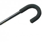 Tourist Adjustable Aluminum Cane With Foam Handle - Black