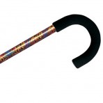 Tourist Adjustable Aluminum Cane With Foam Handle - Paisley