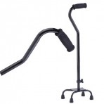 Small Base Quad Cane - Black