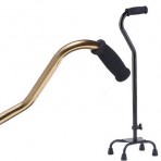 Small Base Quad Cane - Bronze