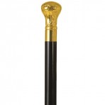My Lord Scrolled Gold Plated Handle - Black Stain