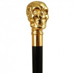 Skull Gold Plated - Black Stain