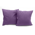 Microsuede Deco Pillow - 18x18 - Feather And Down Filled Pillows - Pack of 2 - Light Purple