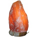 Himalayan Rock Salt Natural Crystal Lamp, 8.5 Inches Tall - Soft Calm Therapeutic Light - Unique Naturally Formed Salt Crystal Handcrafted Design On