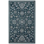 Floral Persian Hand Tufted 1087-A Teal Rug 5' x 8'