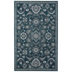 Floral Persian Hand Tufted 1087-A Teal Rug 5' x 8'