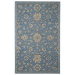 Persian Hand Tufted Oushak 1089-A Blue Rug 5' x 8'