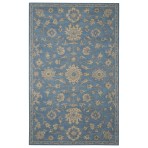 Persian Hand Tufted Oushak 1089-A Blue Rug 5' x 8'
