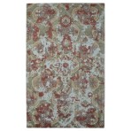 Barret Printed Hand Loom Moroccan Damask Rust Rug 5' x 8'