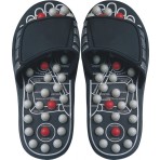 Deluxe Comfort Mens Slip-On Smart Step Reflexology Sandals, Size 11-12 - Rejuvenates Sore Feet - Orthopedic Foot Therapy - Athlete Recovery Footware -