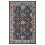 Hand Knotted Serapi 3222 Black Rust Rug 5' x 8'