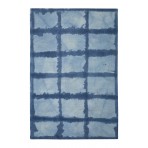 Shibori Japanese Tie Die Hand Tufted JSH-03 Gray Silver Rug 6' x 6'