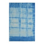 Shibori Japanese Tie Die Hand Tufted JSH-09 Sea Blue Rug 6' x 6'