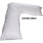 Deluxe Comfort Cover For Boomerang V Side Sleeper Body Pillow - Hypoallergenic - Soft Plush Cotton (50%) / Polyester (50%) Blend - Easy Care Machine
