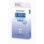 Jobst Relief 30 - 40 Mmhg Open Toe Thigh Highs With Silicone Top Band - Beige - Large