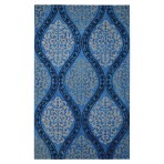 Moroccan Trellis 1083-A Blue Rug 5' x 8'